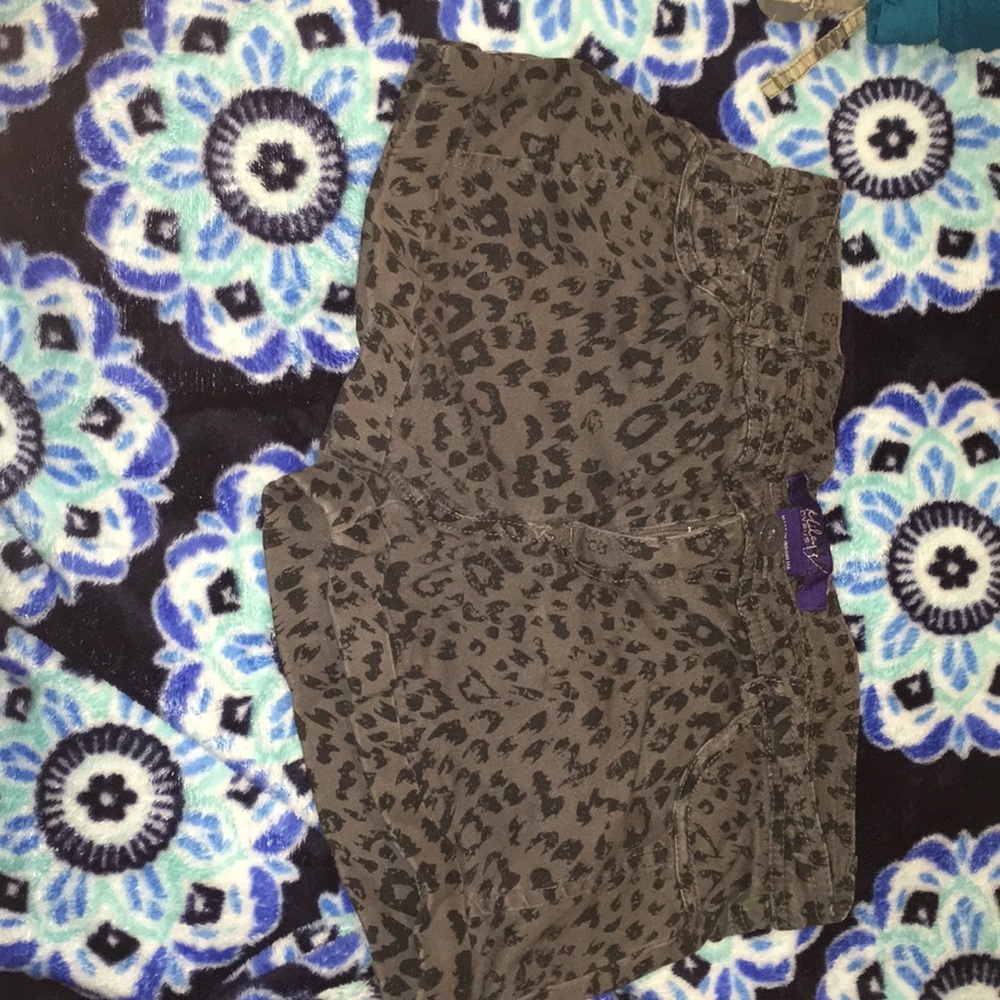 Cheetah print shorts